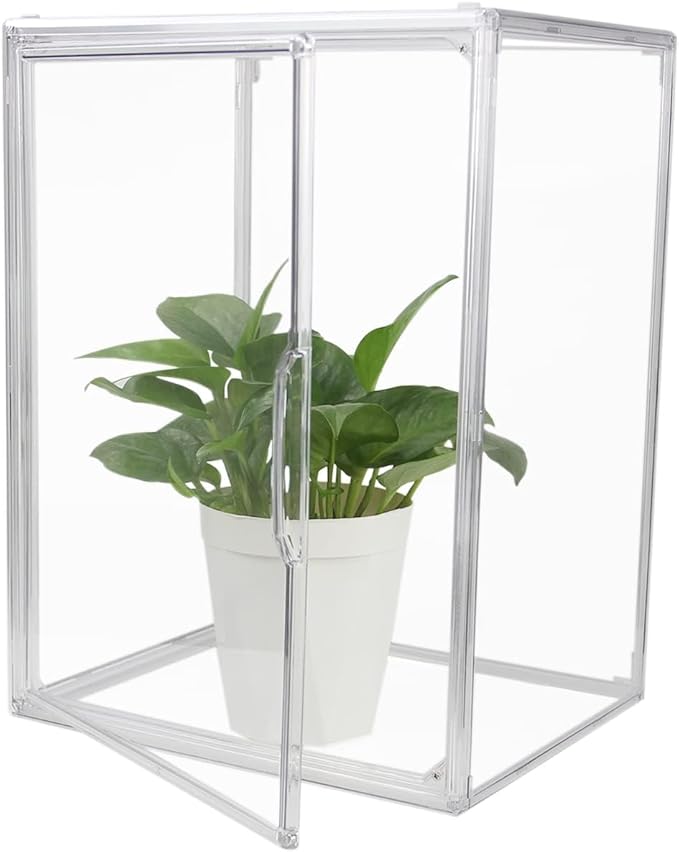 Clear Stackable Plastic Storage Bins with Lid (Clear-L-1 Pack)