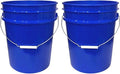 House Naturals 5 Gallon Premium HPDE Plastic Bucket - Made in USA Food Grade Storage Container, BPA Free All Purpose Pail (2, Reflex Blue)