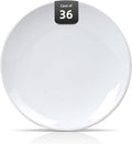 Stoneware Coupe Commercial Grade Dinnerware Bright White Plate 7.25", Case of 36