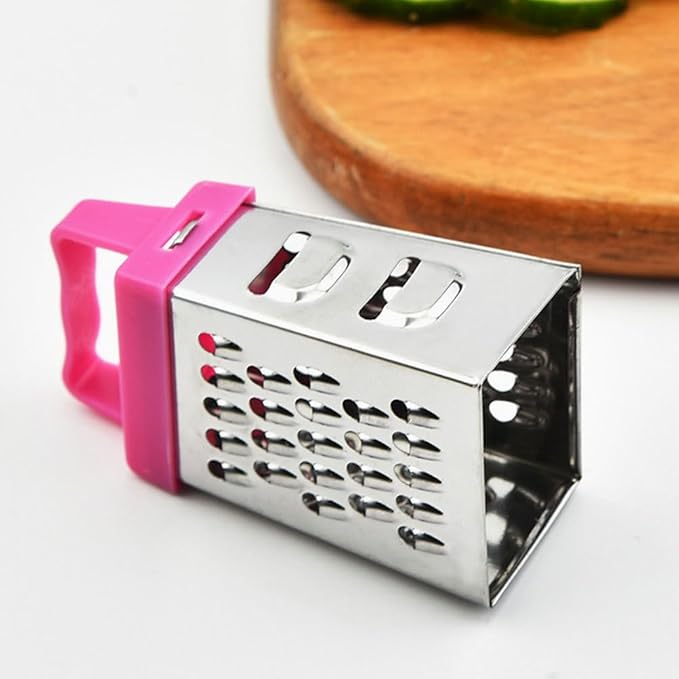 6Pcs Stainless Steel Mini Cheese Graters Kitchen Square Slicer Ginger Mini Zester Vegetable Grater Food Shredder 2.63X1.45X1.06Inch