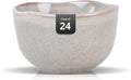 Organic Shape Restaurant Bouillon Cup 9oz, Commerical Grade Catering Stoneware Dip Bowls in Ir-regular Organic Shape, Chip & Scratch Resistant, Glossy Reactive Glaze Grey, Case of 24