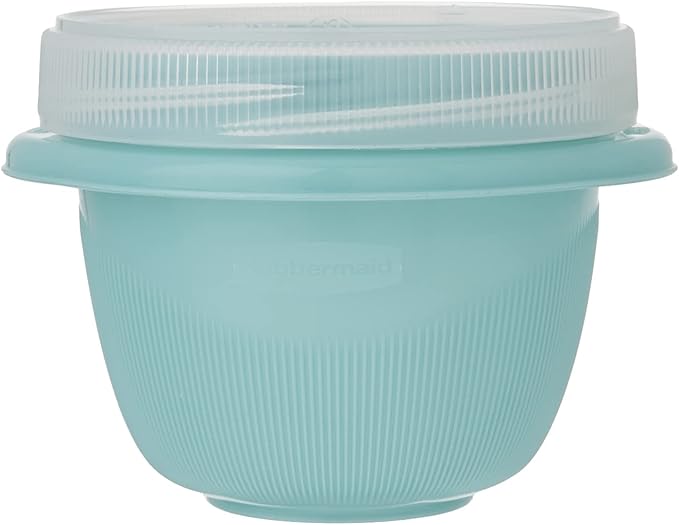 Rubbermaid TakeAlongs Snacking Food Storage Containers, 1.2 Cup, Colors may vary