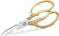 AWinjoy Kitchen Scissors, Heavy Duty Sharp Shears Dishwasher Safe, Kitchen Accessories Cooking Shears for Meat Chicken Fish Poultry Herb Bread (gold)