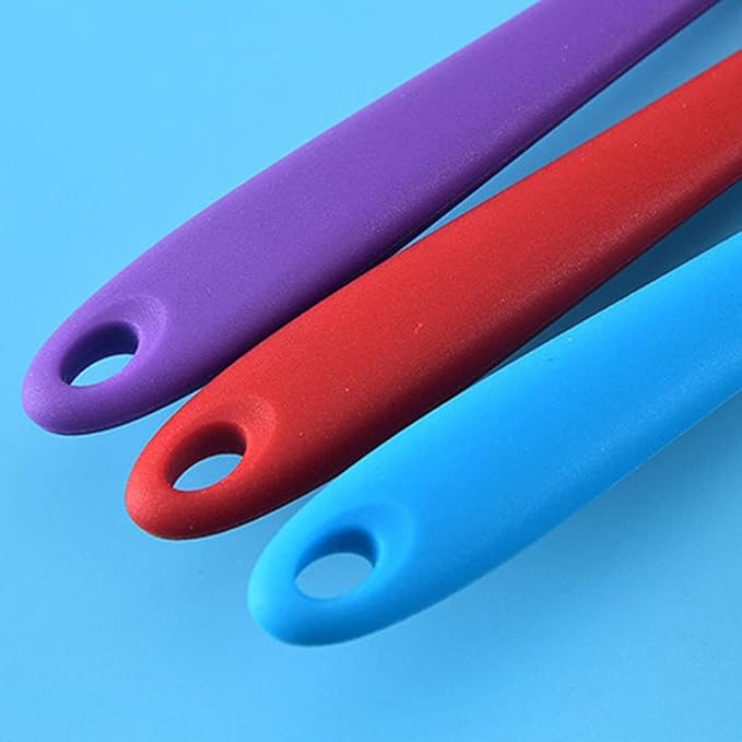 2Pack Small Silicone Turner High Heat Resistant Slotted Spatula for Fish, Eggs, Pancakes and More (8.2 IN, Light green)