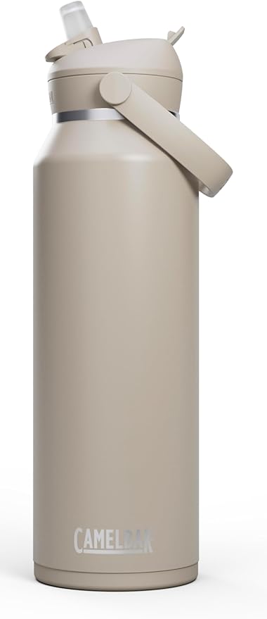 CamelBak Thrive Flip Straw Insulated Stainless Steel Water Bottle Stone, 40oz