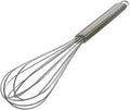 10-inch stainless steel whisk, suitable for mixing batter, whipping cream and mixing seasonings (304 egg beater steel wire thickened)
