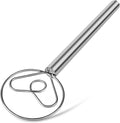 TEEVEA Danish Dough Whisk with Stainless Steel Hook Dutch Style Bread Mixer for Sourdough Baking Tools