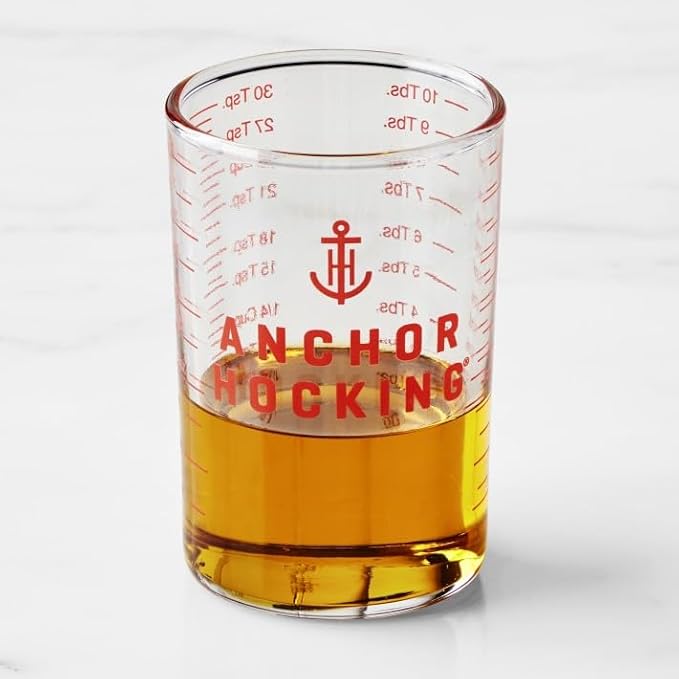 Anchor Hocking Graduated Measuring Glass, Set of 2, Clear