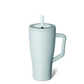 BrüMate Era 30 oz Tumbler with Handle and Straw | 100% Leakproof Insulated Water Bottle Tumbler with Lid and Flexible SoftSip Straw | Made of Stainless Steel | Cup Holder Friendly | 30oz (Blue Agave)