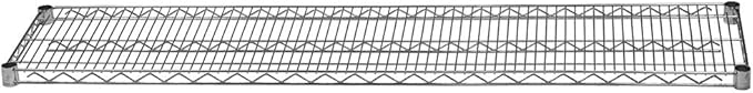 Shelving Inc. 14" d x 60" w Chrome Wire Shelving with 2 Tier Shelves, Weight Capacity 800lbs Per Shelf