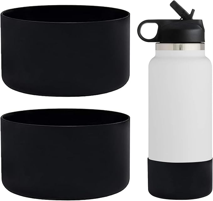 WK IEASON Protective Silicone Base Boot for Hydro Flask Mouth, Anti-Slip Silicone Sleeve Cover Bumper for Hydro Water Bottle Accessories -2.83inch Bottom Diameter