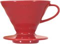 Hario V60 Ceramic Coffee Dripper, Size 01, Red