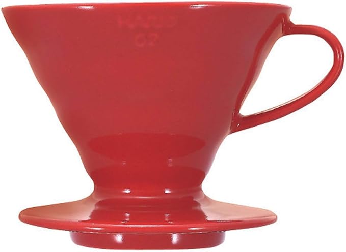 Hario V60 Ceramic Coffee Dripper, Size 01, Red