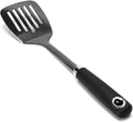 Brushed Slotted Stainless Steel Turner, Metal Spatulas for kitchen Use, Non-Slip Slotted Turner with Ergonomic Handle, Heavy Duty Cooking Utensils for Flipping Grilling Fish Eggs