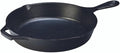 Lodge 12 Inch Cast Iron Pre-Seasoned Skillet – Signature Teardrop Handle - Use in the Oven, on the Stove, on the Grill, or Over a Campfire - Black