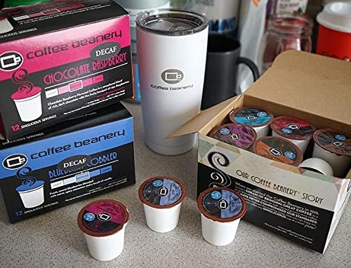 Decaf CB Variety Coffee Pod Variety Pack of Decaf Coffee Pods by Coffee Beanery | 12ct Medium Roast Arbica Coffee