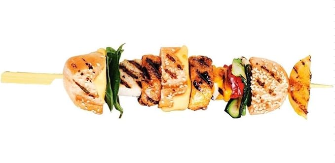Gmark Bamboo Paddle Skewers 9" 100pc/Bag, Kabob Skewers, BBQ Skewers for Outdoor Grilling GM1077
