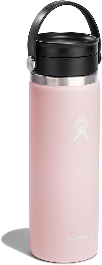 Hydro Flask Flex Sip Coffee Tumbler – Insulated Stainless Steel, Non Spill, Leak Proof Travel Coffee Cup 20 Oz Trillium Pink