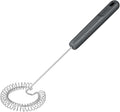 Zyliss Gravy Whisk - Sustainable Wheatstraw/Wire - Whisk for Cooking Sauce - Manual Egg Beater & Hand Whisk - Heat Resistant Wire Head, Beluga Grey, 12" x 3.5"