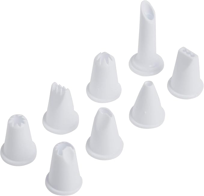 Norpro Cupcake Injector/Decorating Icing Set, 9-Piece Set, Stainless Steel, Multicolor