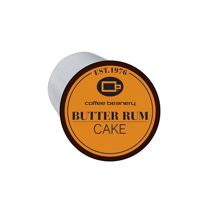 Butter Rum Cake Coffee Pods by Coffee Beanery | 192ct Bulk Flavored Coffee Pods Medium Roast Coffee