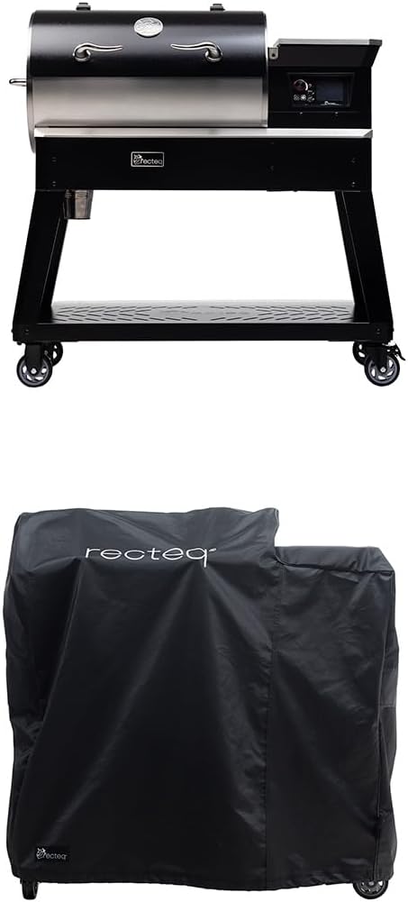 recteq Patio Legend 400 Pellet Smoker Grill with Wi-Fi & App Connectivity, Outdoor Smokers Grills Combo, Temp Range 180° to 700+°, Cover Included