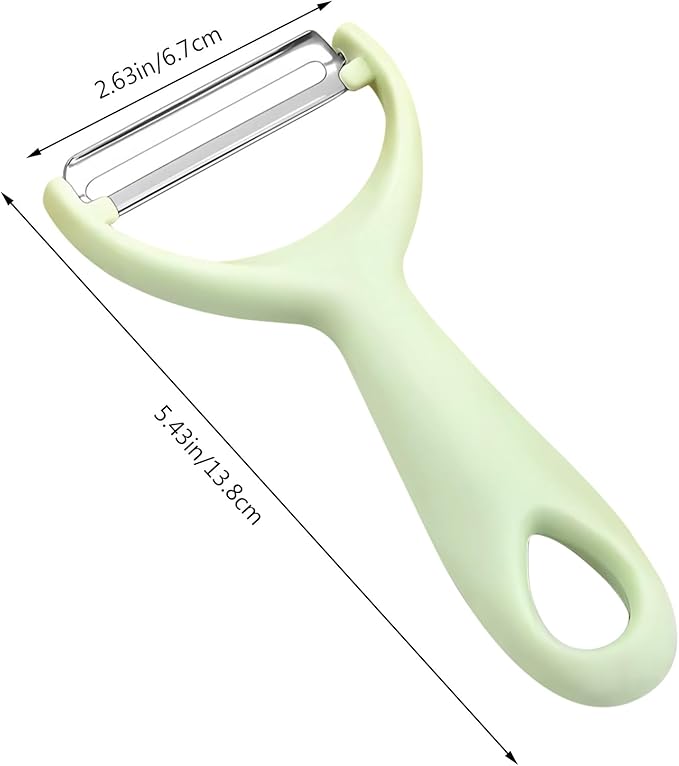 Apple Peeler:Pear Fruit Vegetable Peeler,Manual peeler for Peeling Apples, Pears, Cucumber;Garlic Carrot Potato Cheese Zester Grater, Essential Kitchen Tool(2-Pack) (light green)