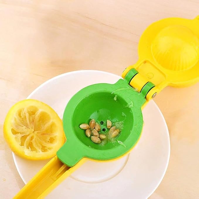 2Pcs Lemon Squeezer and Zester Grater Set, Citrus Juicer, Hand Press, Easy to Use, Ideal for Parmesan Cheese Grater, Lemon and Ginger Zester