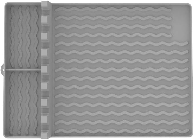 Silicone Grill Mat for Blackstone, Blackstone Griddle Accssories Tools with Drip Pad, Silicone Spatula Mat for Outdoor Grill Kitchen Counter,Grilling Spatula Holder