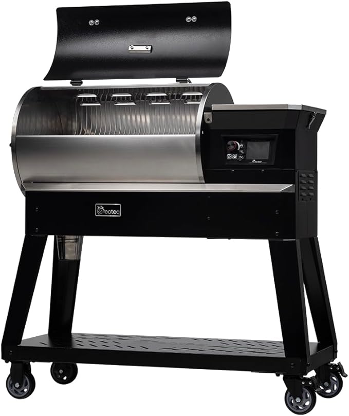 recteq Patio Legend 400 Pellet Smoker Grill with Wi-Fi & App Connectivity, Outdoor Smokers Grills Combo, Temp Range 180° to 700+°, Cover Included