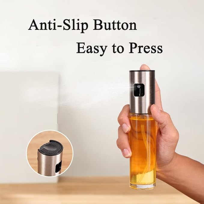 Olive Oil Sprayer for Cooking Oil Spritzer Mister for Air Fryer Canola Vinegar Vegetable Oil Portable Mini Bottle Kitchen Gadgets for BBQ/Pan/Salads/Baking (2 Pack)