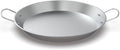 Stainless Steel Pan with 2 Handles, 18.5in Round Grill Griddle for TIKI Solo Stove Cuisinart Fire Pit Kamado Charcoal Grill Weber Kettle and More, Oven and Induction Safe for Indoor & Outdoor Use