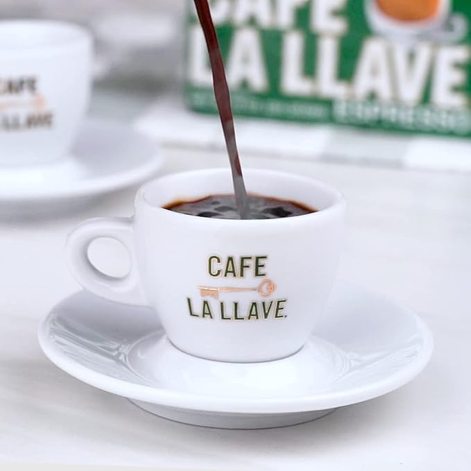 Cafe La Llave Cuban-Style Espresso Dark Roast Ground Coffee, 8-Pack (7 x 10 oz + 1 Bonus Cafe Gaviña), Rich and Bold