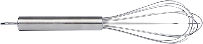 Restaurantware-German Standard 8.5 Inch French Whisk, 1 Dishwashable Kitchen Wire Whisk - Ergonomic Handle, Durable, Stainless Steel French Whip, For Blending, Stirring, Mixing Of Ingredients