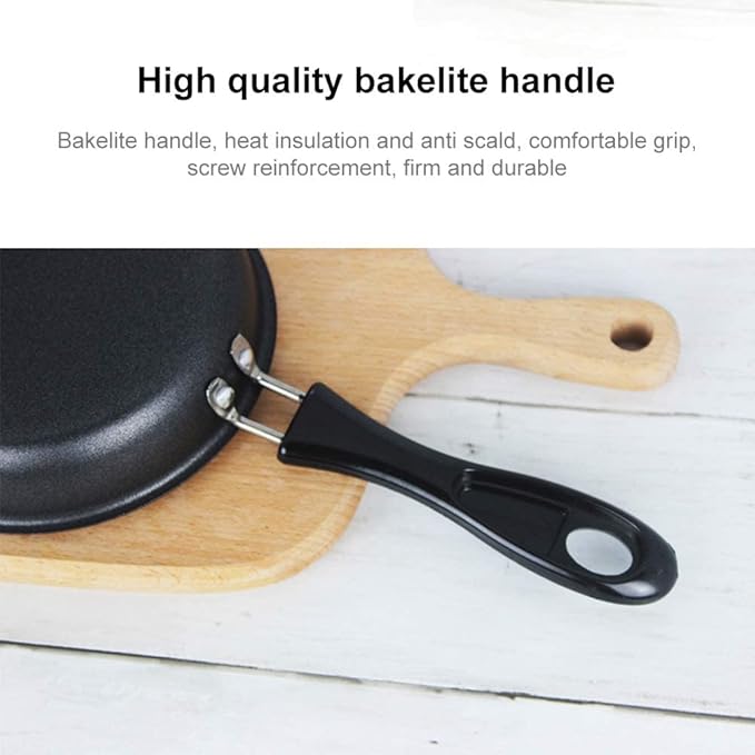One Egg Frying Pan, Mini Induction Frying Eggs Pan, 4.7" Single Egg Durable Small Pan with Handle Heat Resistant Non Stick Pot, Portable Pan for Stove Gas Induction Hob