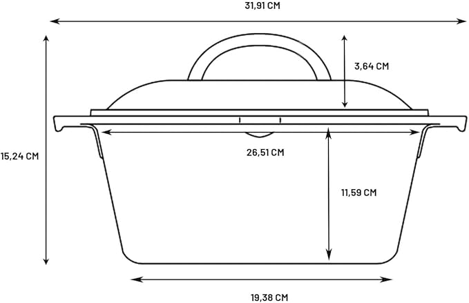 Lodge 5 Quart Cast Iron Dutch Oven. Pre-Seasoned Pot with Lid and Dual Loop Handle