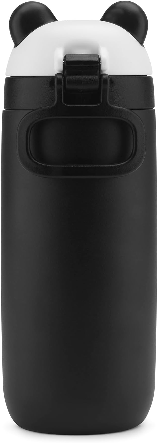 Ello Ellies 12oz Vacuum Insulated Stainless Steel Kids Water Bottle with Straw and Built-in Carrying Handle and Leak-Proof Locking Lid for School Backpack, Lunchbox and Outdoor Sports, Panda