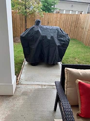 Heavy Duty Grill Cover Fit Dyna-Glo DGN486DNC-D DGN486SNC-D, DGN576DNC-D DGN576SNC-D Premium Large Charcoal Grill Cover, Black