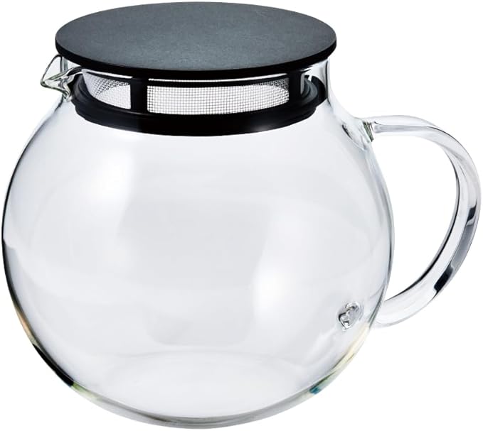 Hario "Jumping Leaf" Tea Pot, 600ml, Black