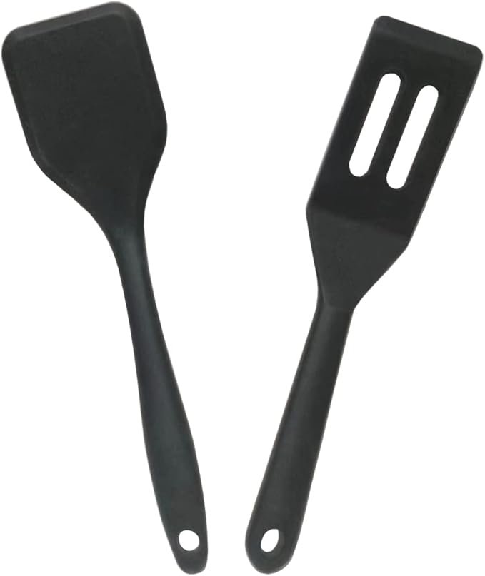 Mini Small Spatula, 2 Pieces Flexible Nonstick Brownie Silicone Tiny Spatula