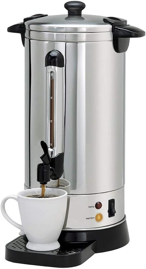 NESCO CU-50, Professional Coffee Urn, 50 Cups, Stainless Steel