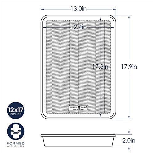 Nordic Ware Prism High-Sided Sheet Cake Pan, 1 Pack, Natural