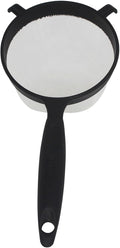 IMUSA IMU-71133W Plastic Strainer, Black, 6-Inch,1 Count (Pack of 1)