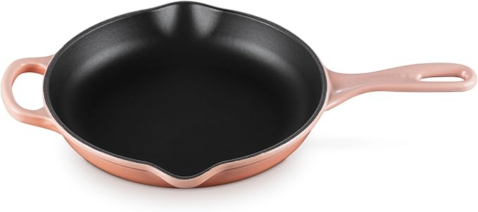 Le Creuset Enameled Cast Iron Signature Round Skillet, 9", Peche