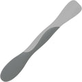Tovolo Mini Scoop and Spread Tool for Kitchen Meal Prep Small Sandwich Spreader Spatula for Peanut Butter Jelly, Silicone BPA Free Dishwasher Safe Scooper Spreader, Oyster Gray and Cool Gray