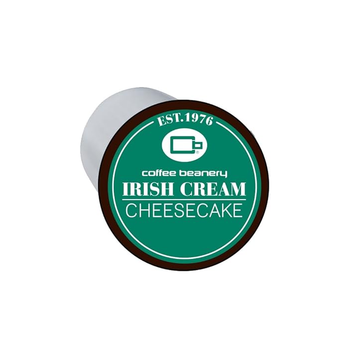 Irish Cream Cheesecake Coffee Pods by Coffee Beanery | 48ct Bulk Flavored Coffee Pods Medium Roast Coffee Pods| 100% Specialty Arabica Coffee| Gourmet Coffee Pods