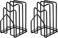 SUNFICON 2 Pack Cutting Board Racks Holders Pot Pan Lids Holders Chopping Board Organizers Thin Bakeware Trays Dry Display Stands Kitchen Countertop Cabinet Office Black