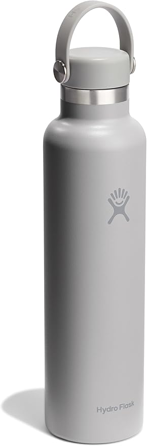 Hydro Flask Water Bottle - Insulated Stainless Steel - Non Spill, Leakproof in 24 Oz Birch Gray