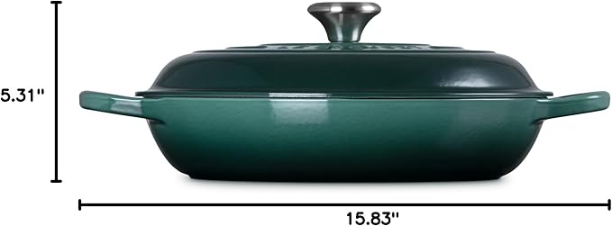 Le Creuset Enameled Cast Iron Signature Braiser, 3.5 qt., Artichaut