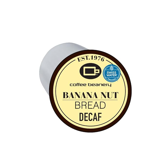 Banana Nut Bread Decaf Coffee Pods by Coffee Beanery | 12ct Medium Roast Arbica Coffee